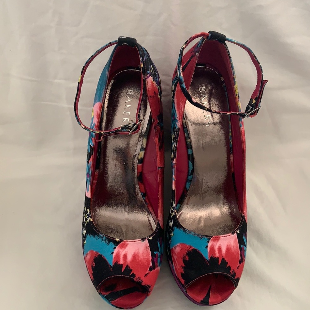 Floral Wedge! This shoe has so many beautiful colors.  It’s the versatility.
